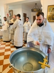 Божественная литургия и освящение воды в храме Возвдвижения Господня 14
